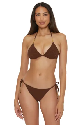 Glimmer Triangle Bikini Top