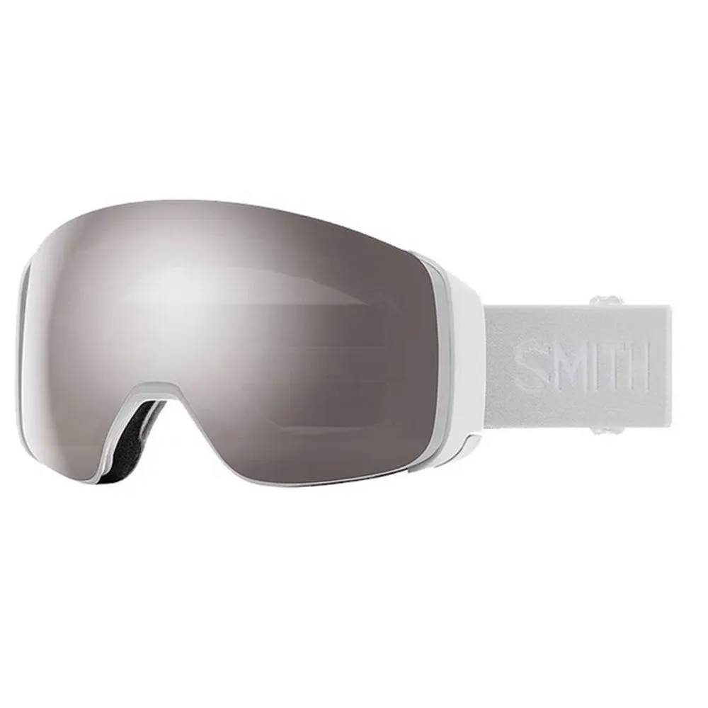 Goggles Smith ---4D Mag S White Vapor Chromapop Sun Platinum Mirror + Chromapop Storm Rose Flash