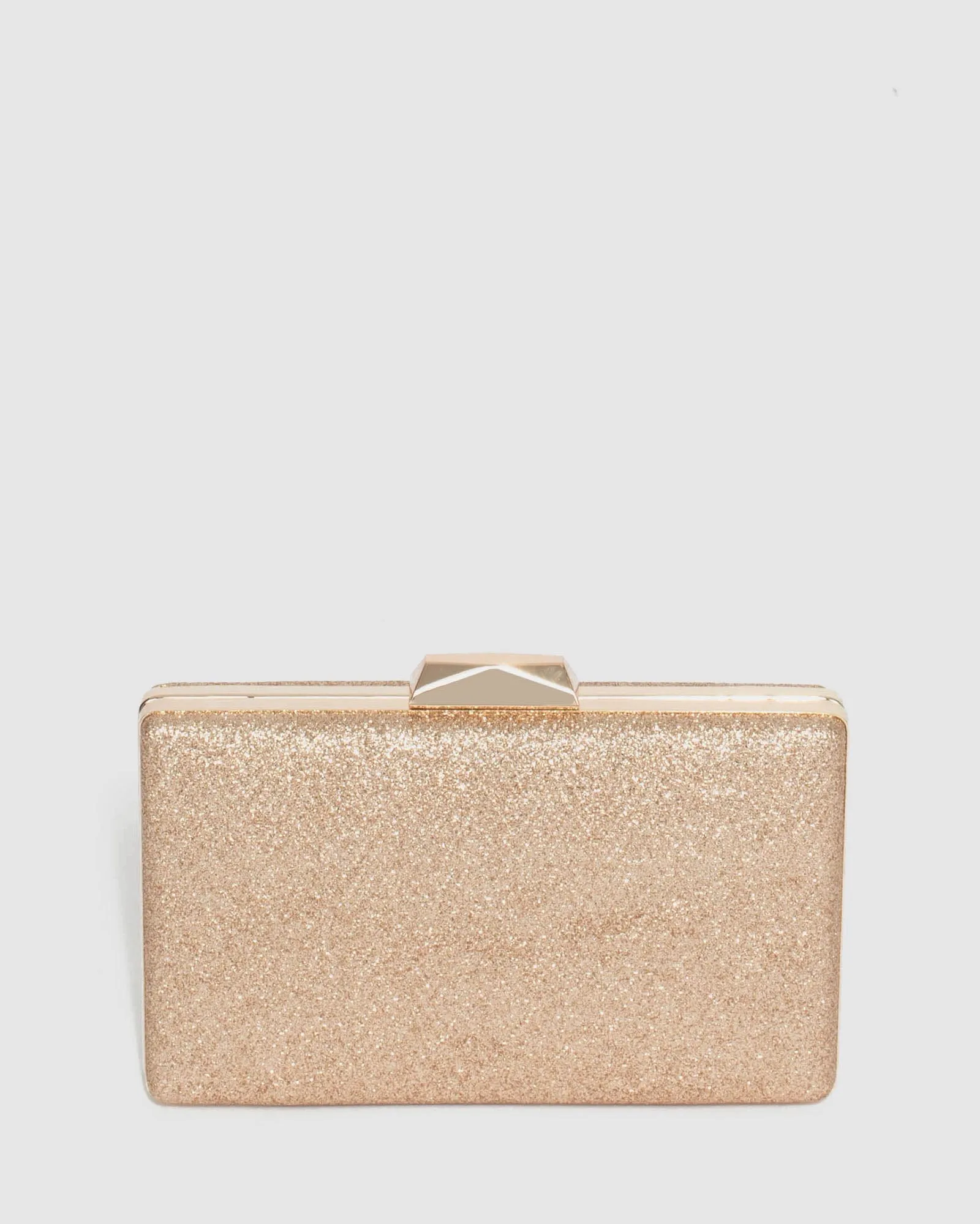 Gold Julia Hardcase Clutch Bag