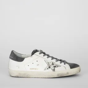 GOLDEN GOOSE SNEAKERS SUPER STAR WHITE/GREY ASPHALT/GREY PHYTON 