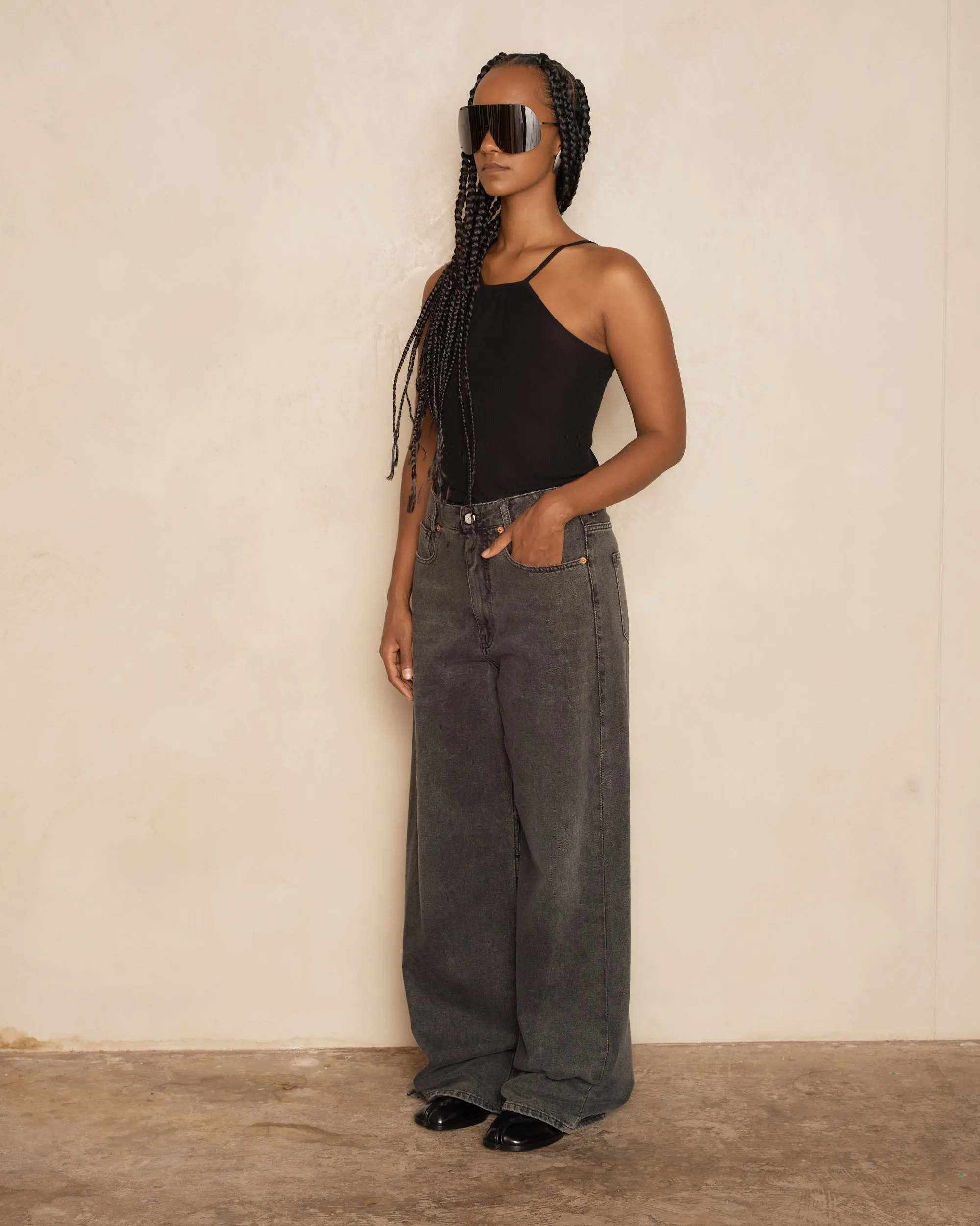 Grey Denim Jeans