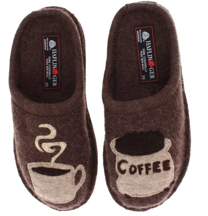 Haflinger Unisex Coffee Slipper