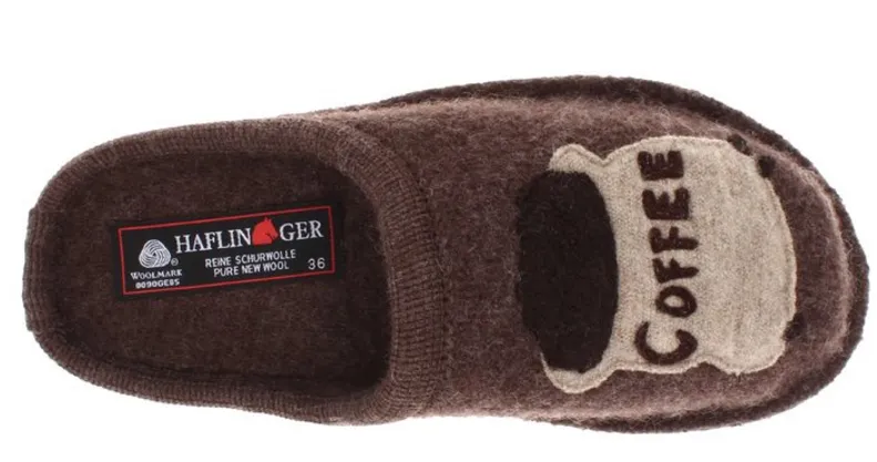 Haflinger Unisex Coffee Slipper