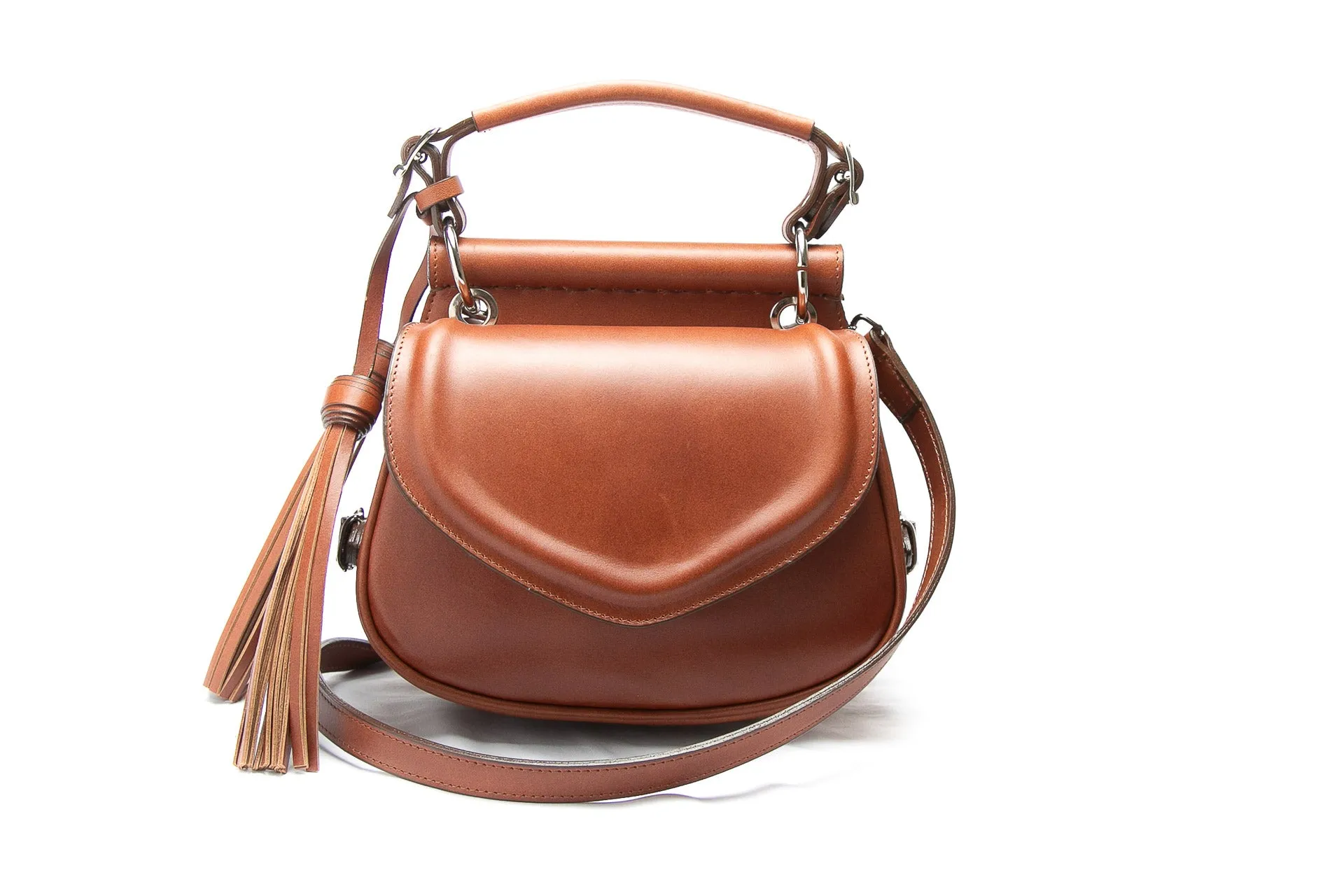 Handbag Doppia Brown