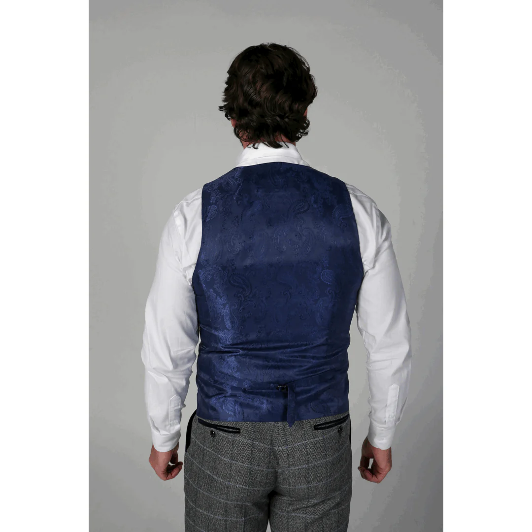 Harris - Men's Grey Tweed Waistcoat