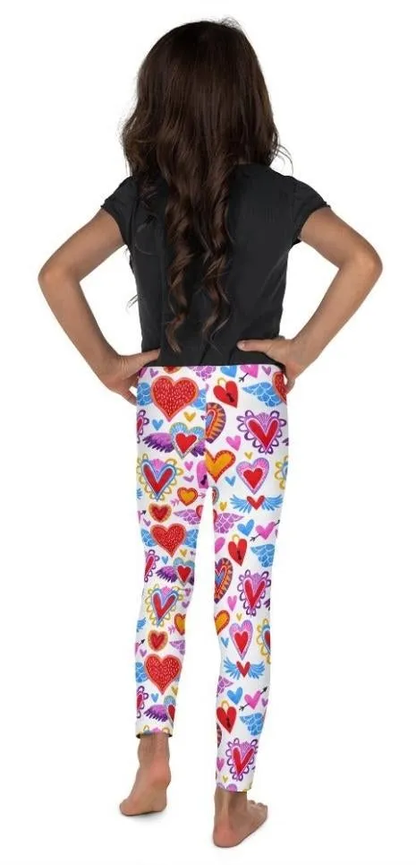 Heart Pattern Kid's Leggings