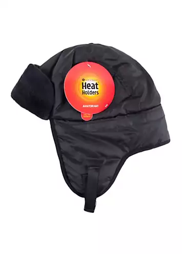 Heat Holders Aviator Hat - Black | Grattan