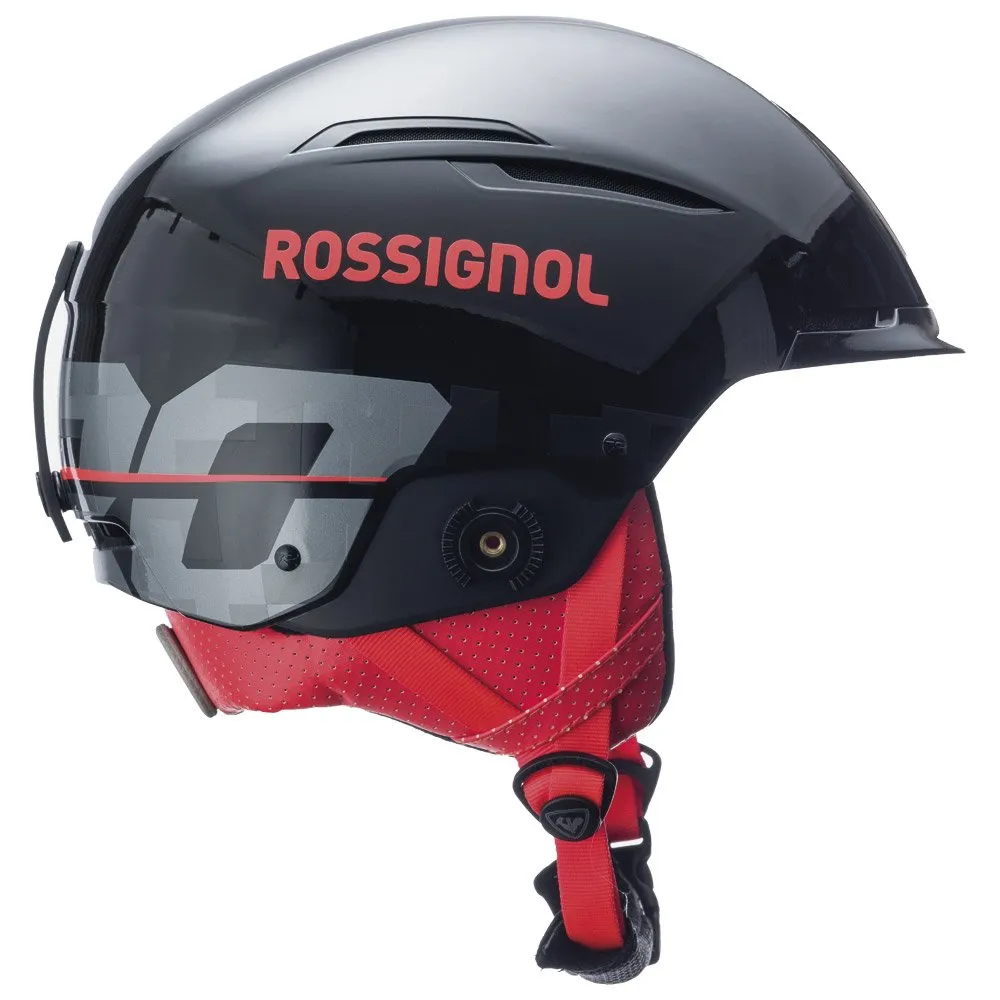 Helmet Rossignol ---Hero Slalom Impacts + Chinguard Black