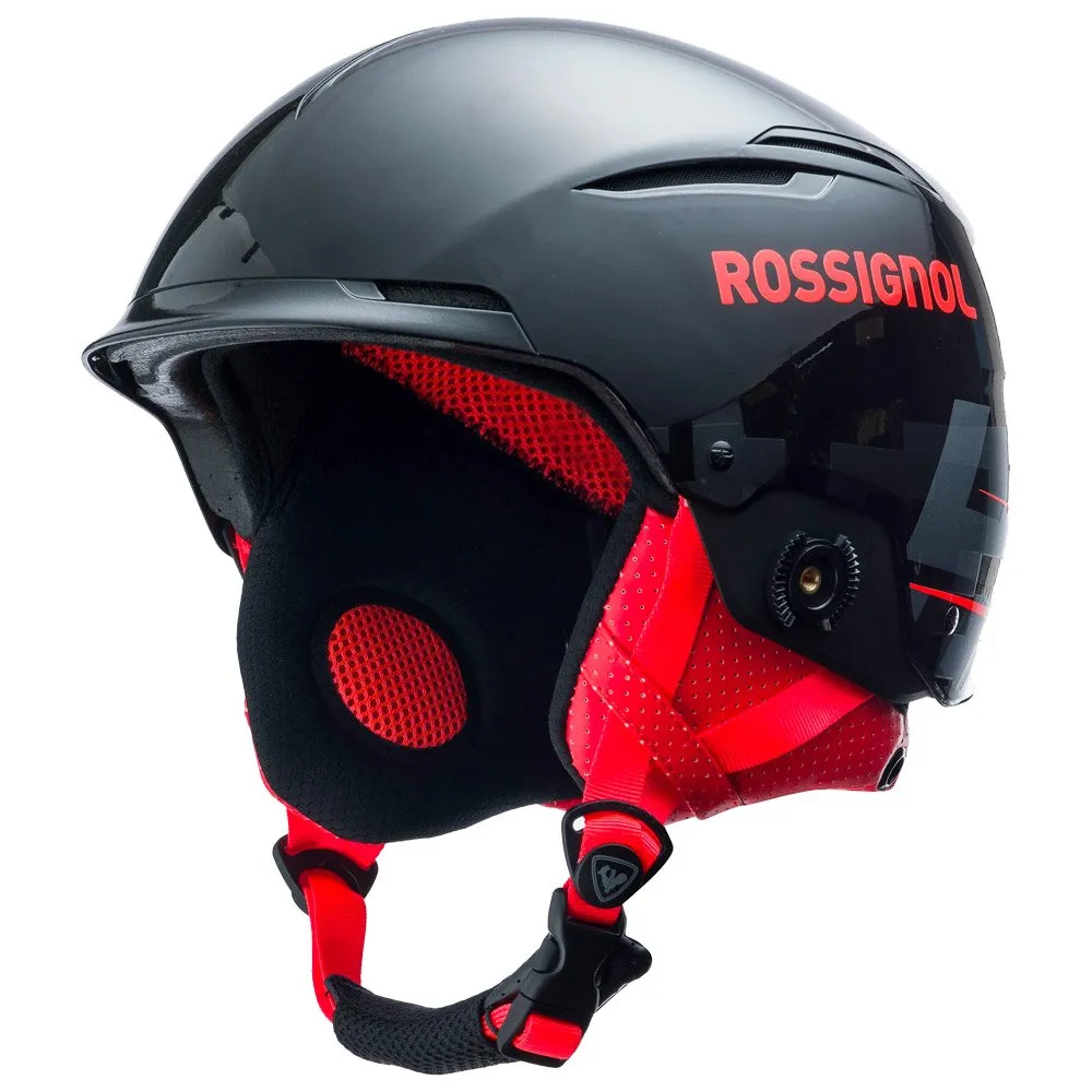 Helmet Rossignol ---Hero Slalom Impacts + Chinguard Black