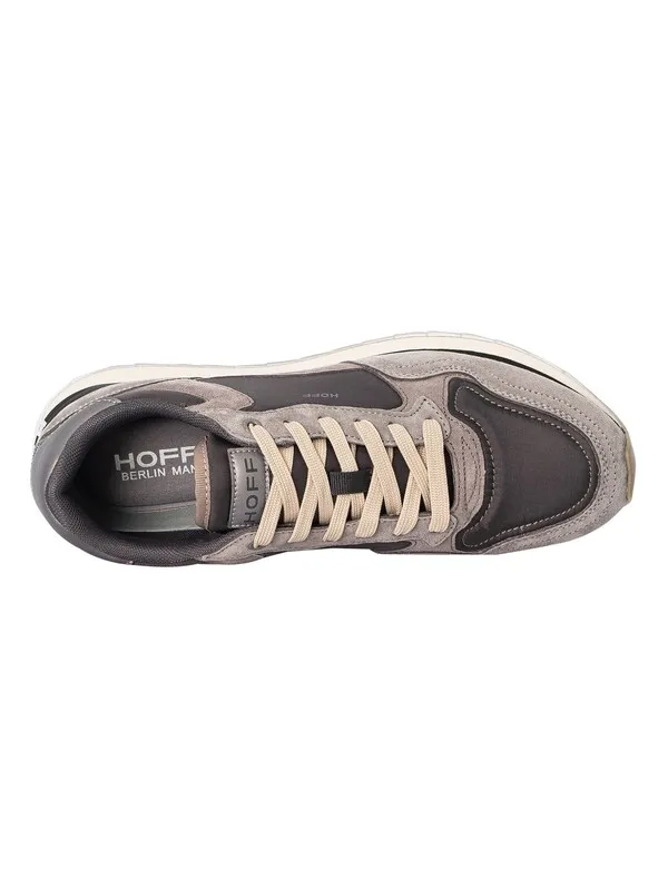 HOFF Berlin City Suede Trainers - Grey/Black