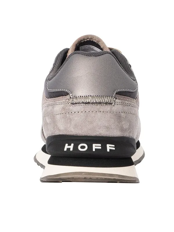 HOFF Berlin City Suede Trainers - Grey/Black