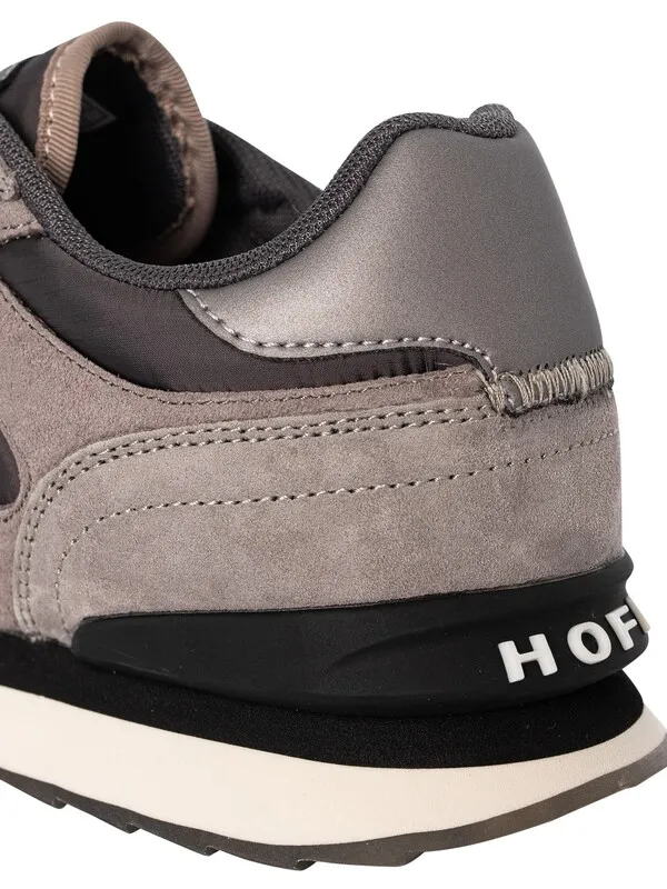 HOFF Berlin City Suede Trainers - Grey/Black