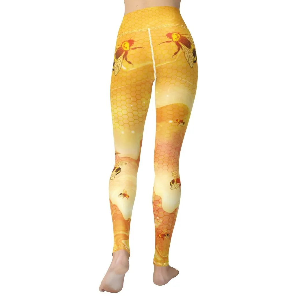 Honey Bee Yoga Leggings