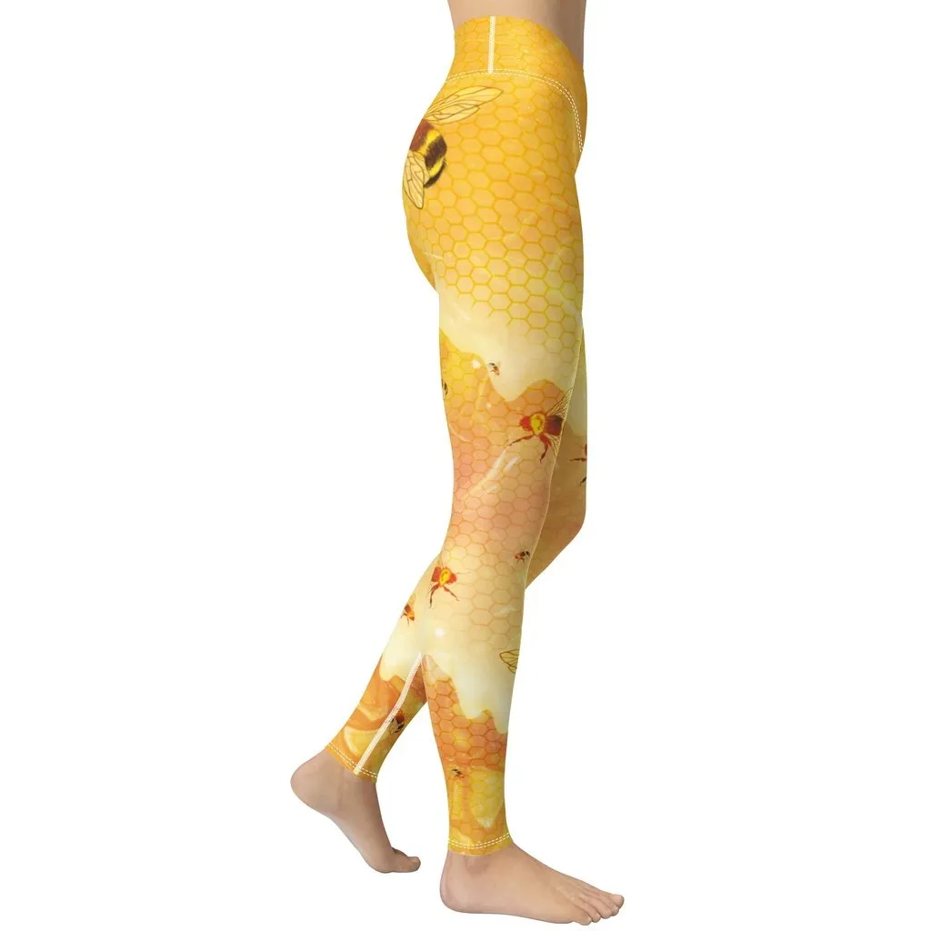 Honey Bee Yoga Leggings