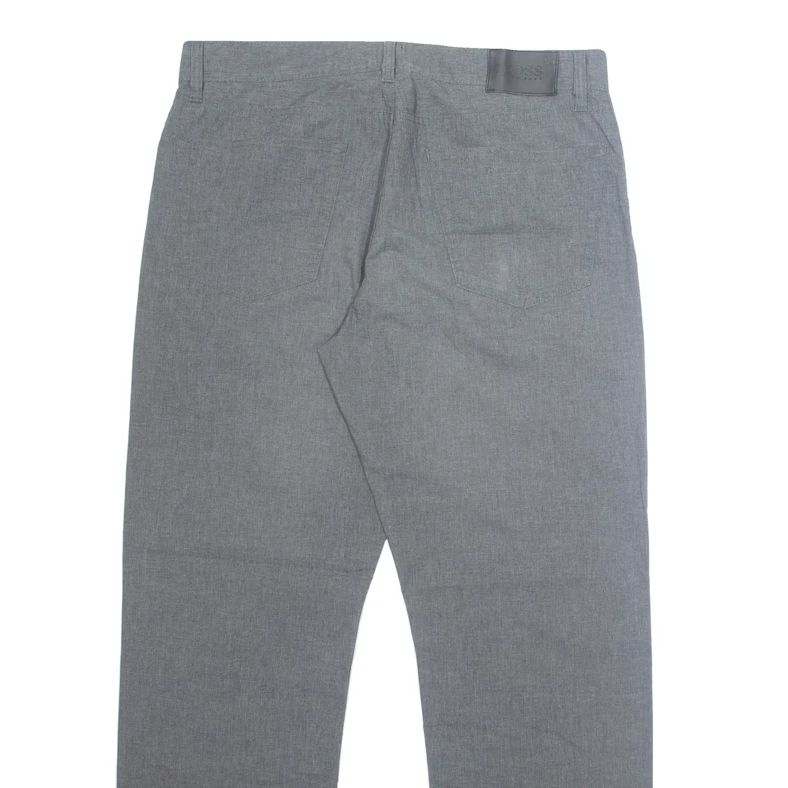 HUGO BOSS Mens Trousers Grey Regular Straight W36 L32