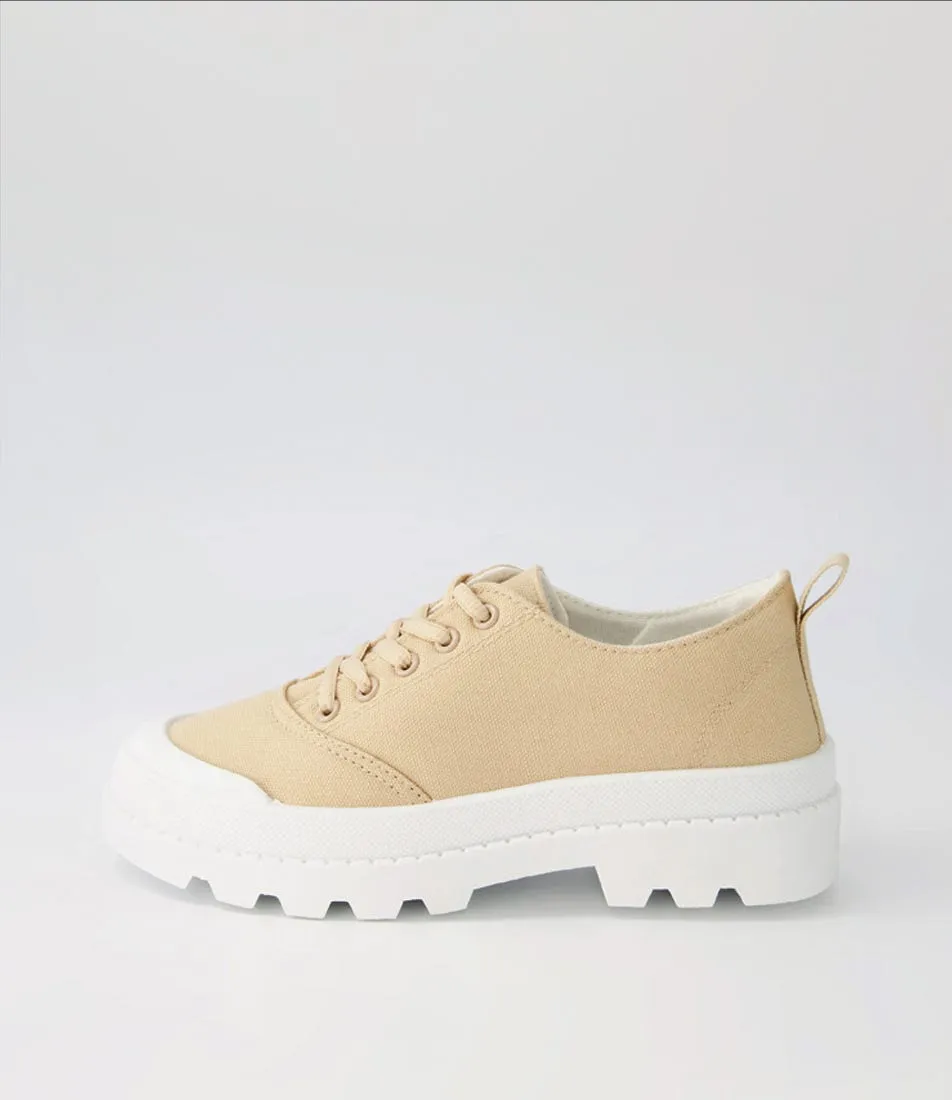 I LOVE BILLY Ilysse Natural Canvas Sneakers