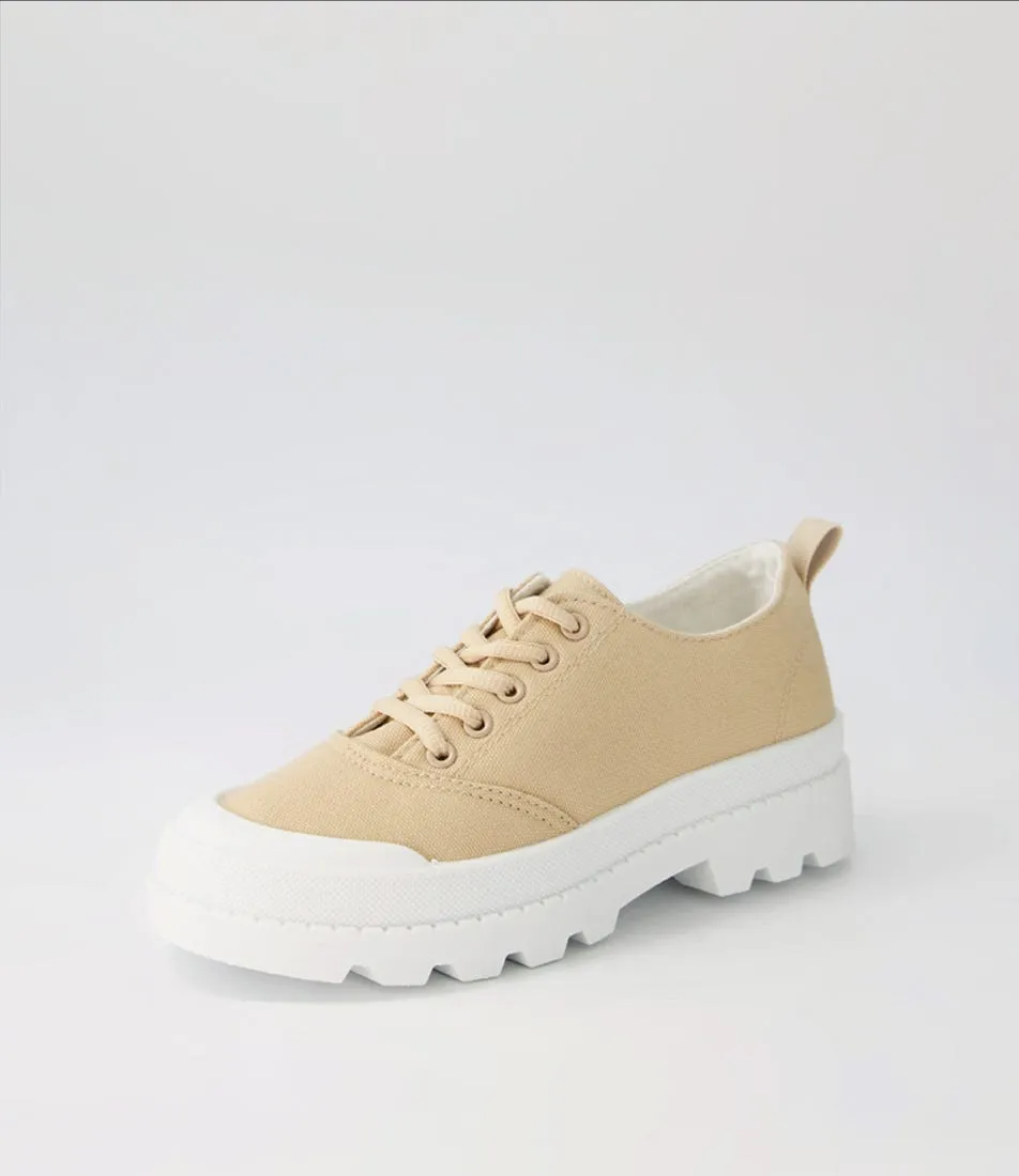 I LOVE BILLY Ilysse Natural Canvas Sneakers