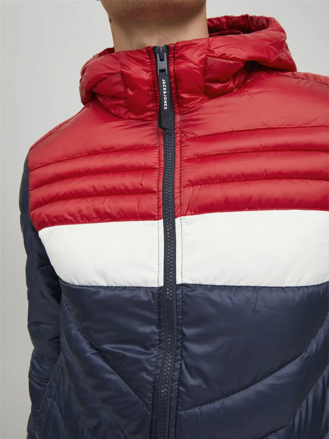 Jack & Jones Mens 'JJEHERO' Hooded Puffer Jacket