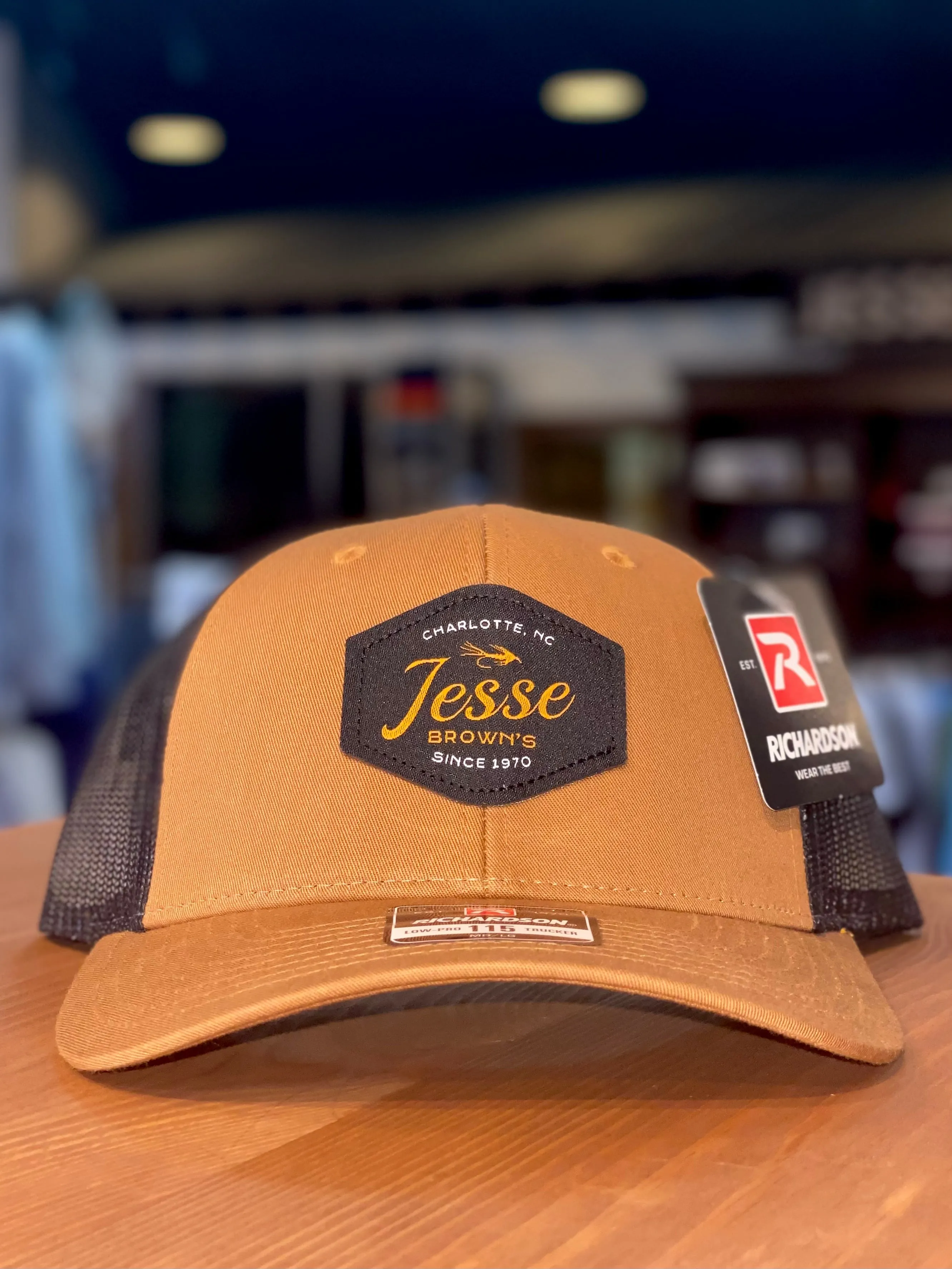 Jesse Brown's Fly Shop Patch Trucker Hat