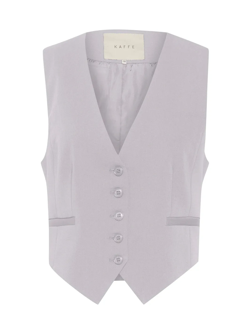 Kaffe KAsakura waistcoat grey melange