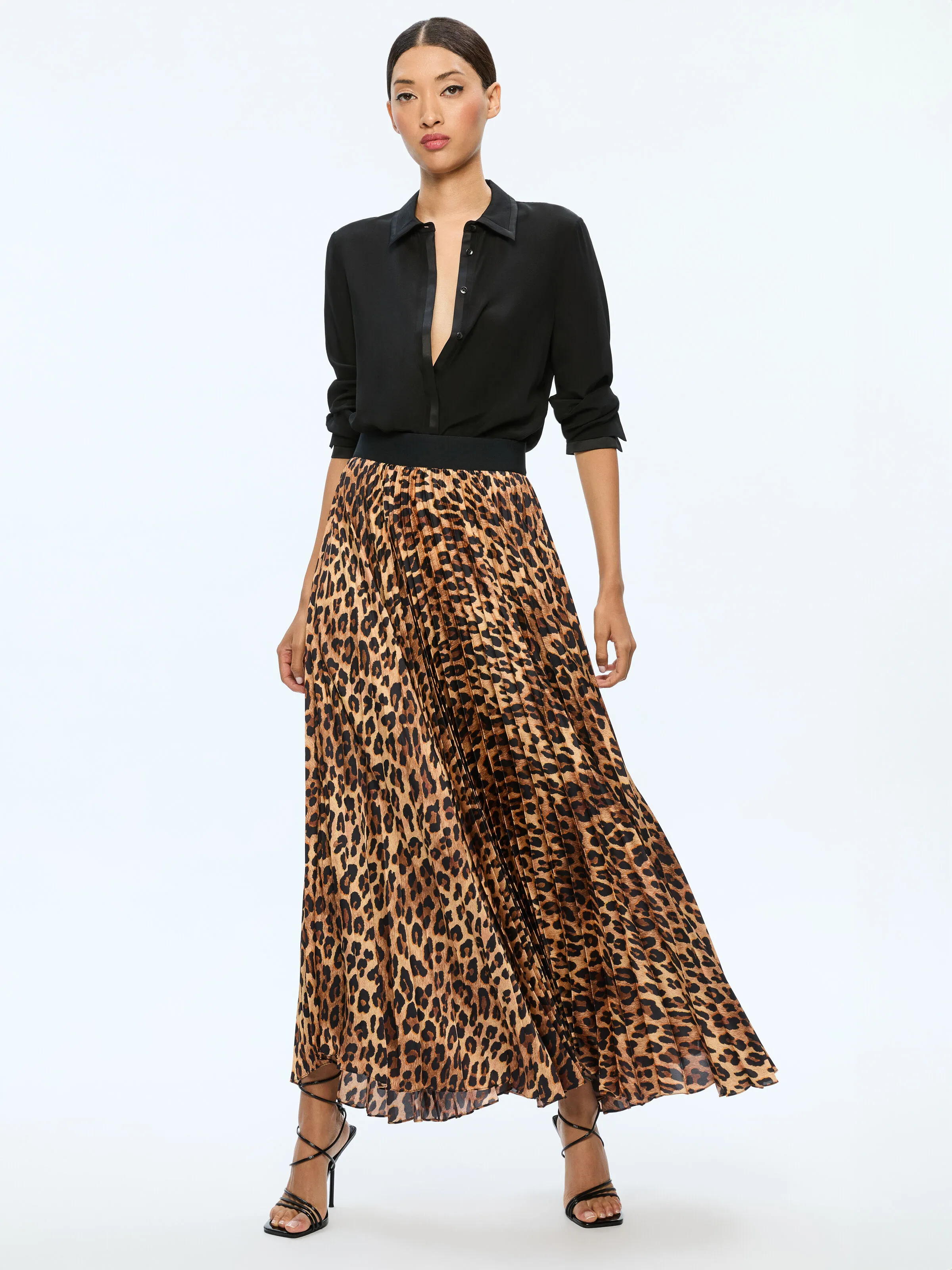 KATZ MAXI PLEATED SKIRT