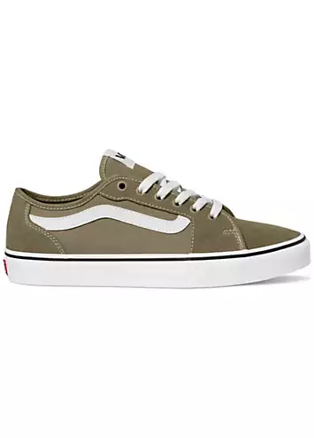 Kids Olive Suede Filmore Decon Trainers by Vans | Look Again