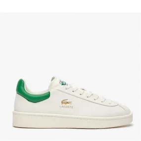 Lacoste Mens Baseshot Premium Trainers White/Green