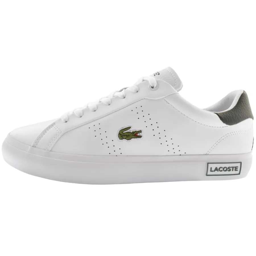 Lacoste Powercourt 124 Leather Trainers White