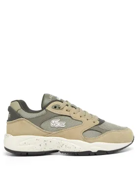 Lacoste Storm 96 Lo Vintage Suede Trainers - Khaki