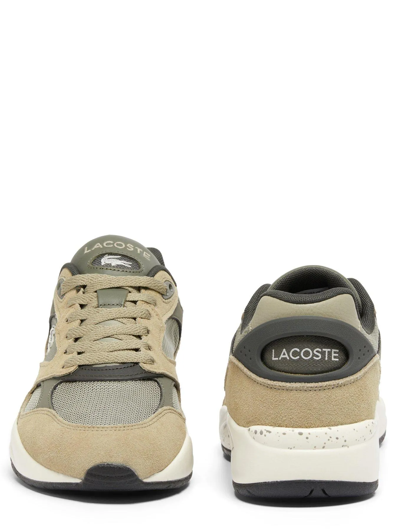 Lacoste Storm 96 Lo Vintage Suede Trainers - Khaki