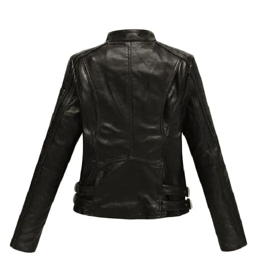 Ladies Biker Jacket Awesome Leather Racing Wear 1.0