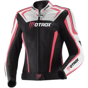 Ladies Biker Jacket Crushing Leather Racing Wear2.0