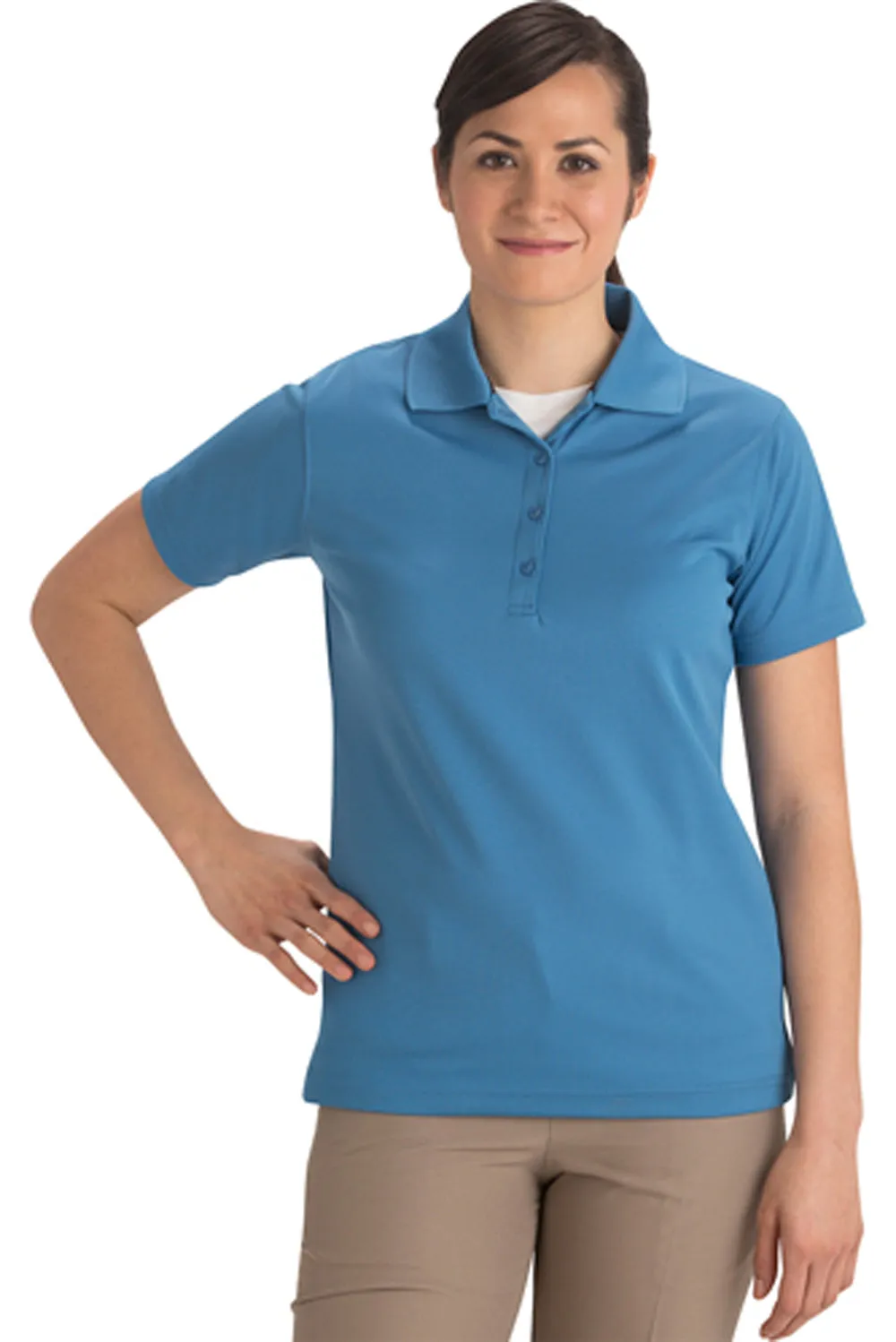 Ladies' Hi-Performance Polo - Light Blue