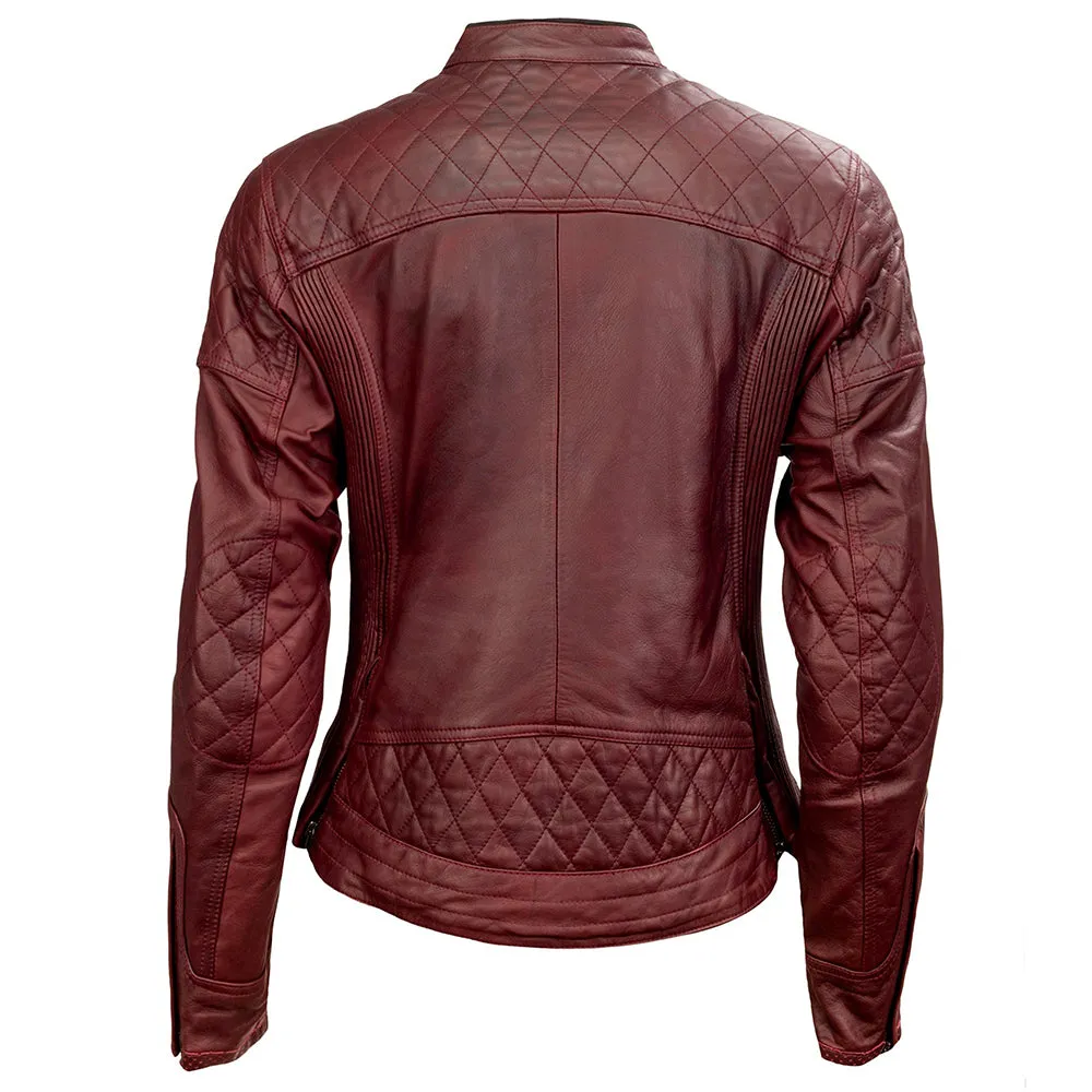 Ladies Leather Jacket Genius Biker Fashion Wear 3.0