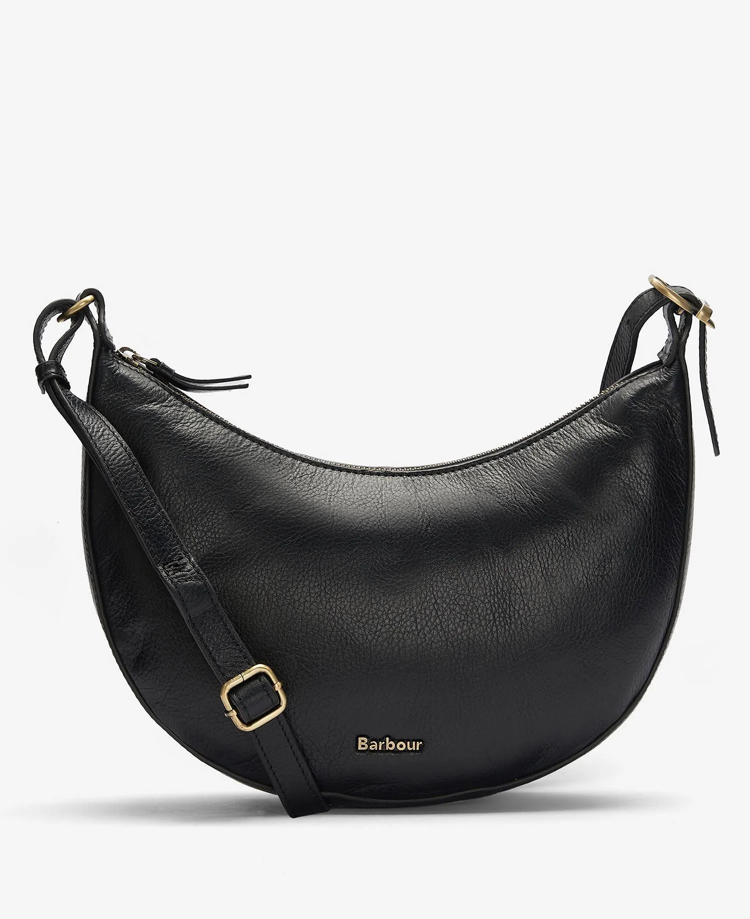  Laire Leather Half-Moon Bag     