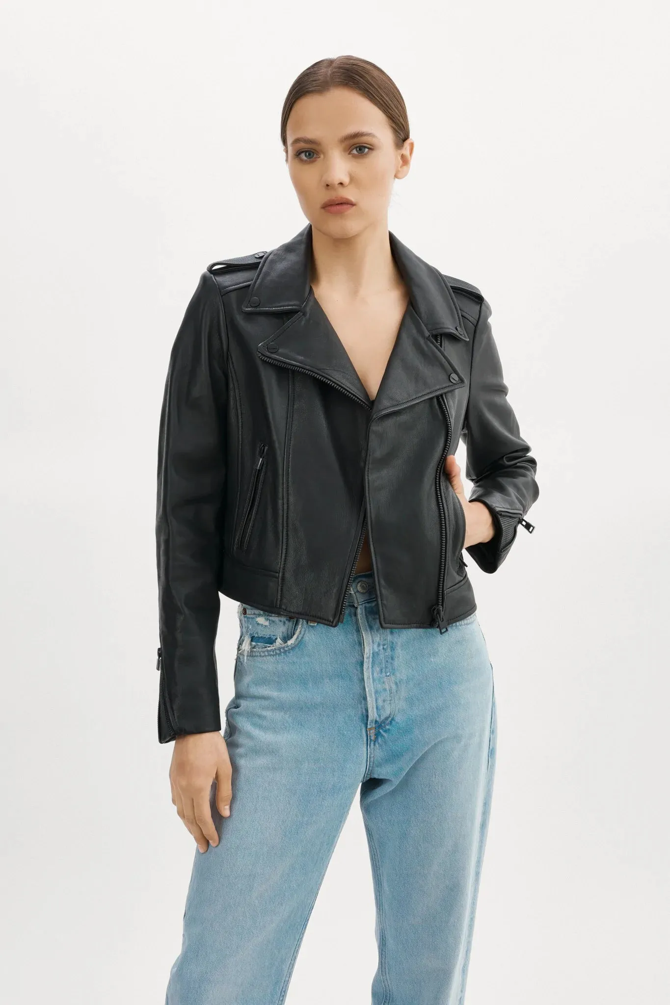 LAMARQUE - Black Leather Jacket