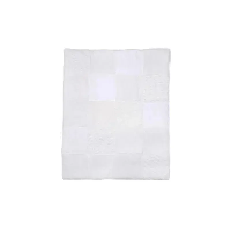 Lambs & Ivy White Patchwork Quilt