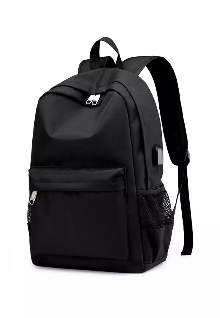 Lara Men's Breathable Wear-resistant Leisure Backpack - Black