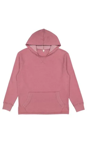 LAT 6936 Adult Vintage Wash Fleece Hooded Sweatshirt