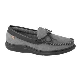 LB EVANS MEN'S ATLIN GRAY TERRY CLOTH SLIPPER