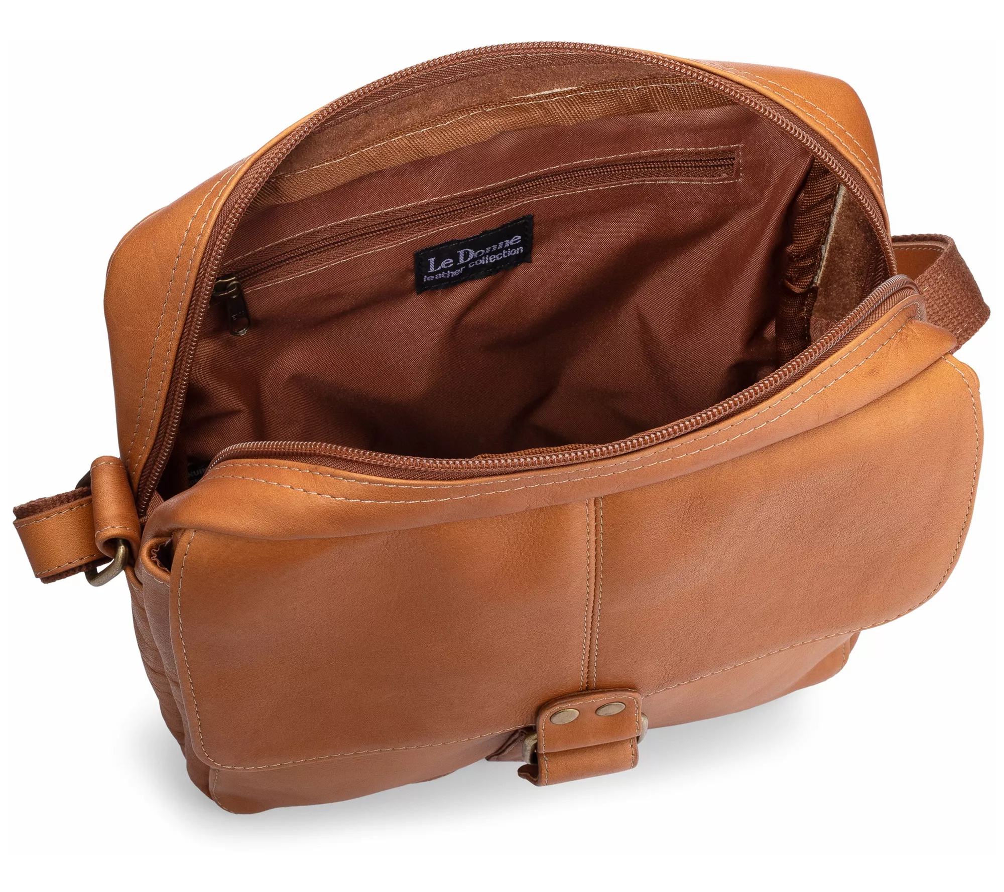 Le Donne Men's Leather Ravalli Day Bag