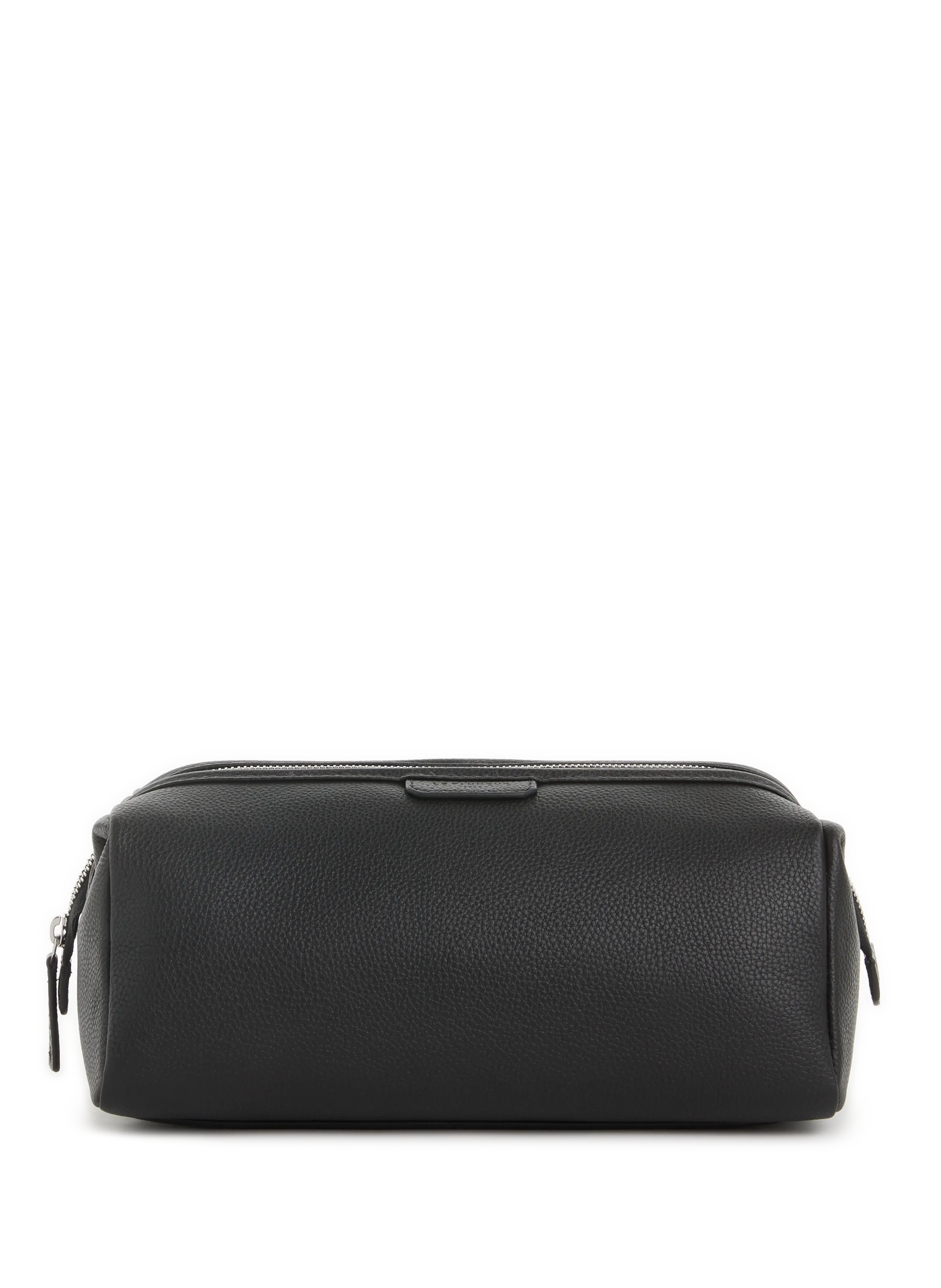 LE TANNEUR  Charles grained leather toiletry bag - Black