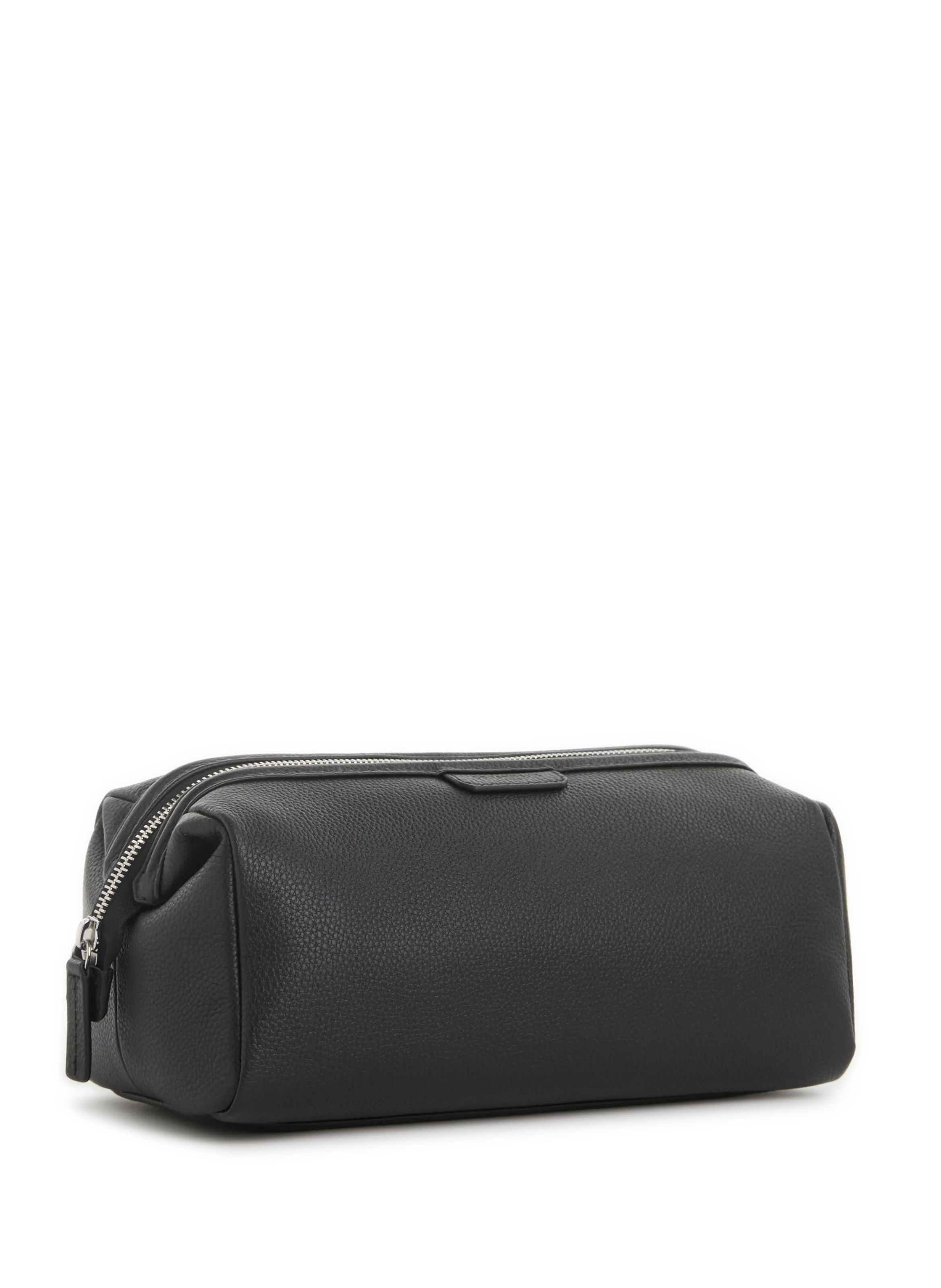 LE TANNEUR  Charles grained leather toiletry bag - Black