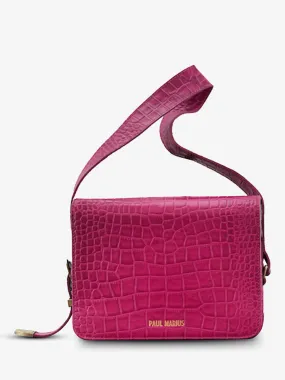 leather shoulder bag for woman Pink - LeBaguette Alligator Cocktail Tourmaline | PAUL MARIUS