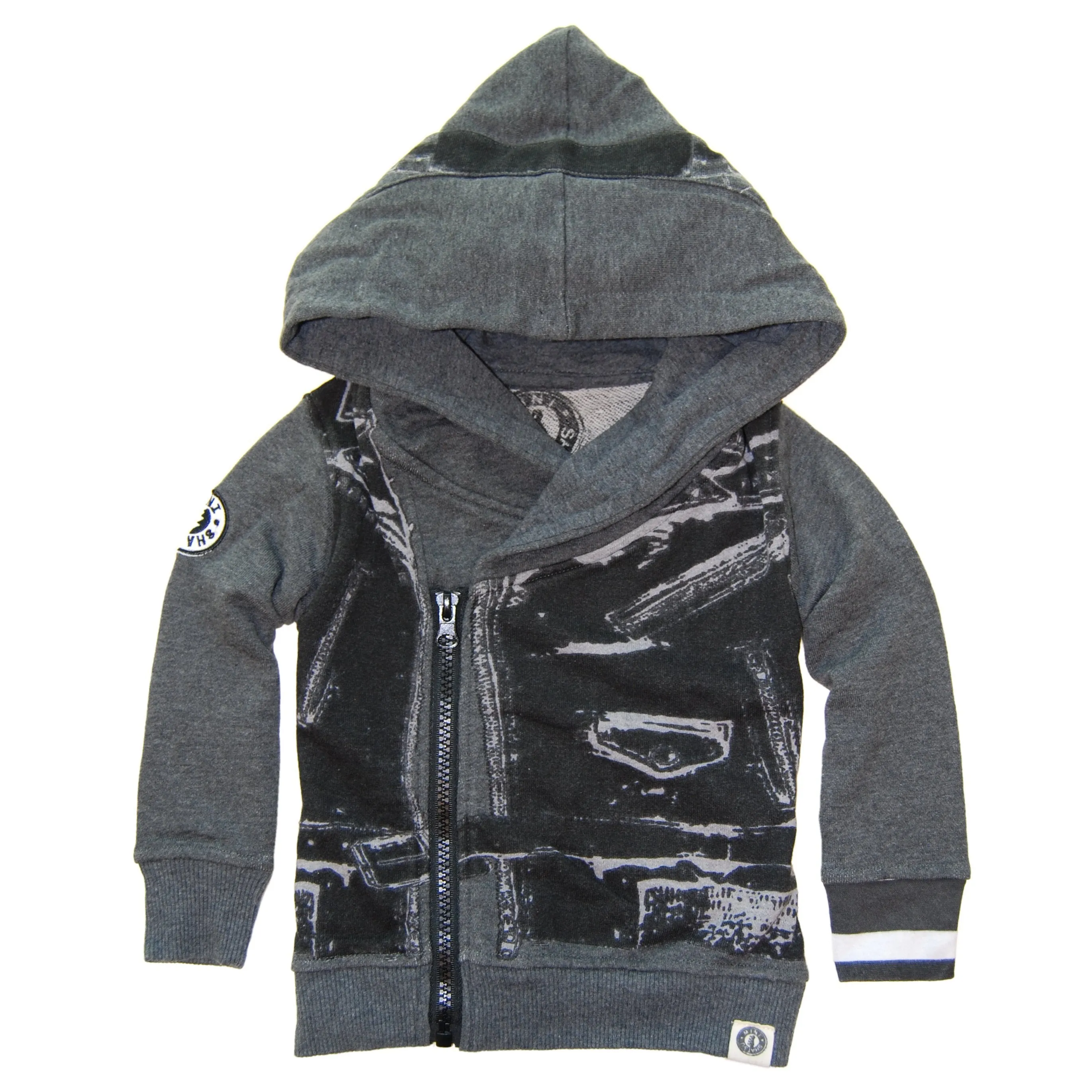 Leather Vest On Tour Baby Hoody by: Mini Shatsu