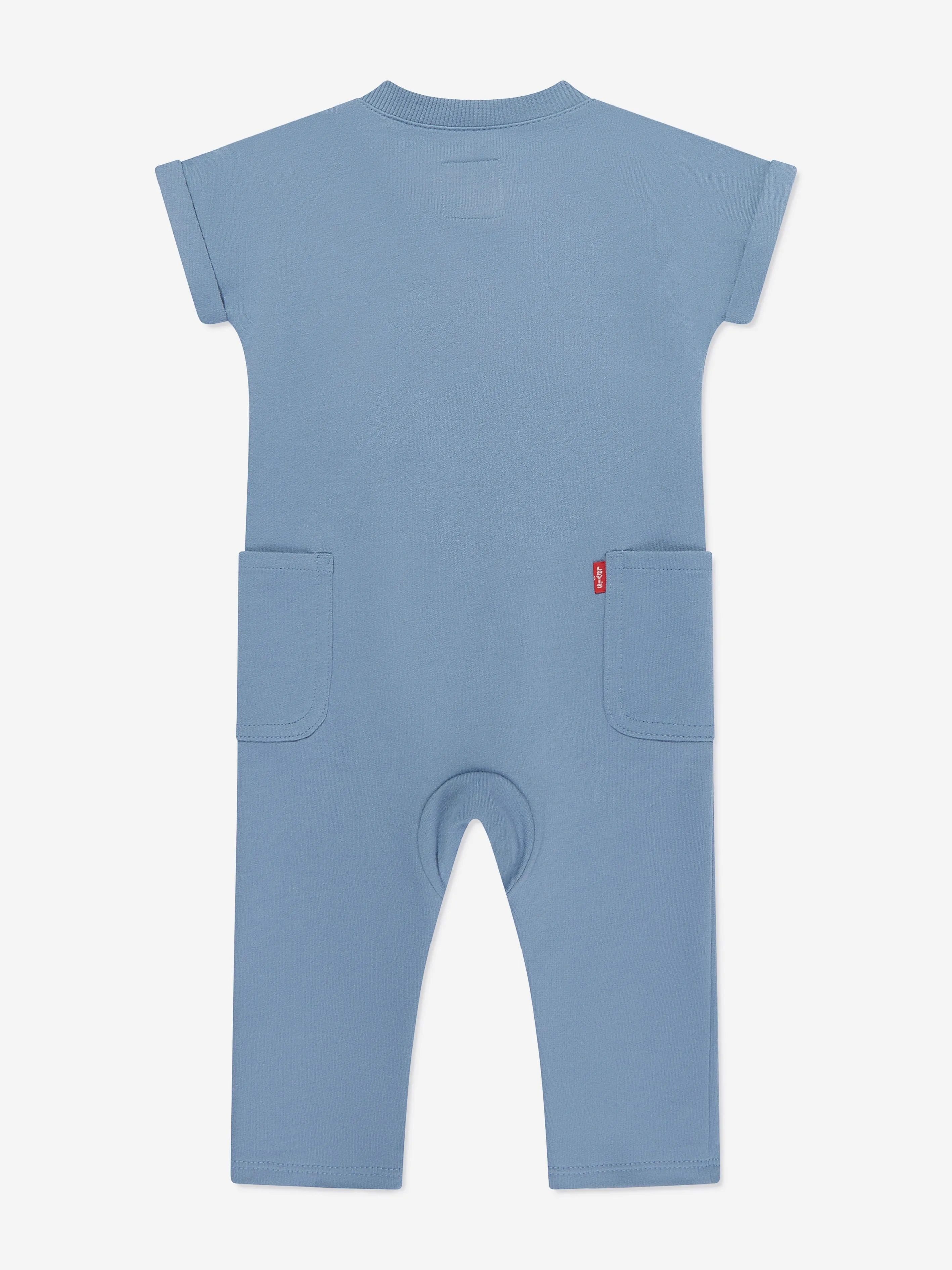 Levi's Wear Baby Boys Henley Romper in Blue