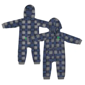 Lids Infant Colosseum  Navy Notre Dame Fighting Irish Full-Zip Plaid Hoodie Long Sleeve Jumper