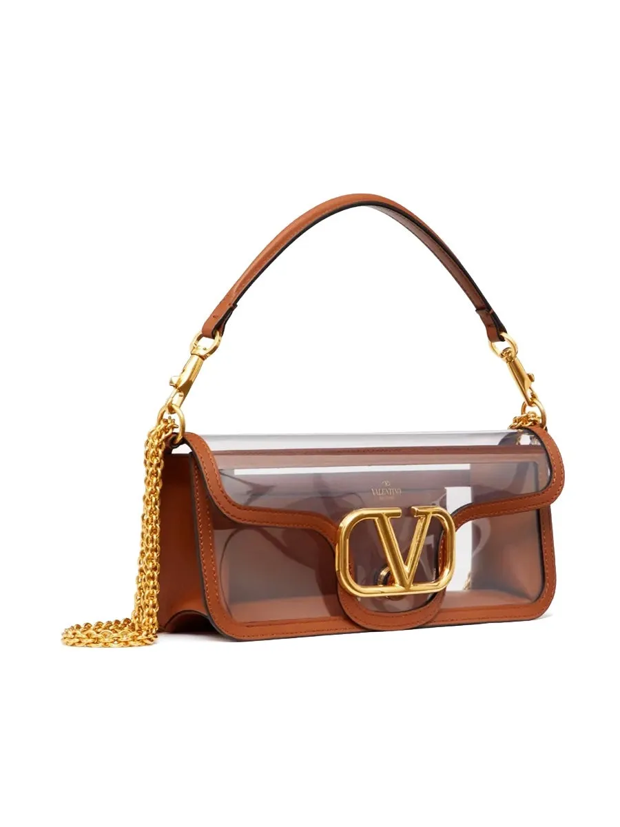 Loco Shoulder Bag in Polymeric Material Transparent