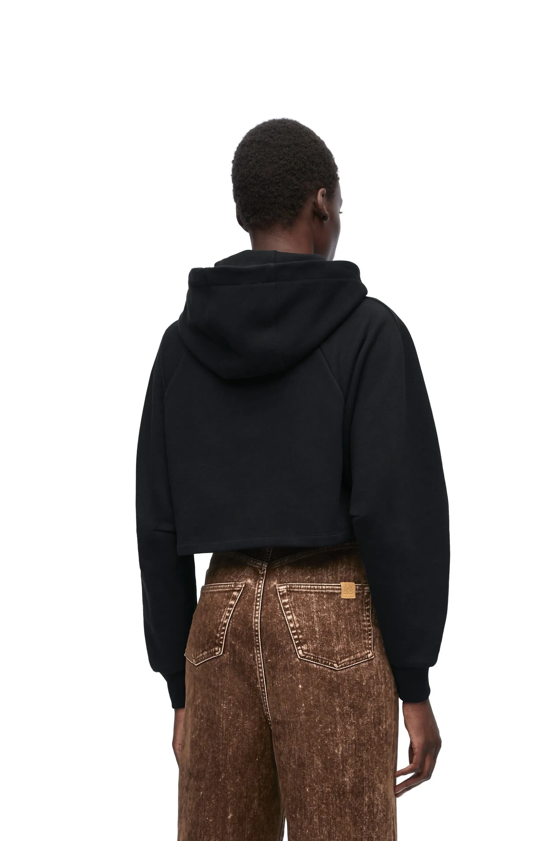 LOEWE  |Cropped hoodie in cotton