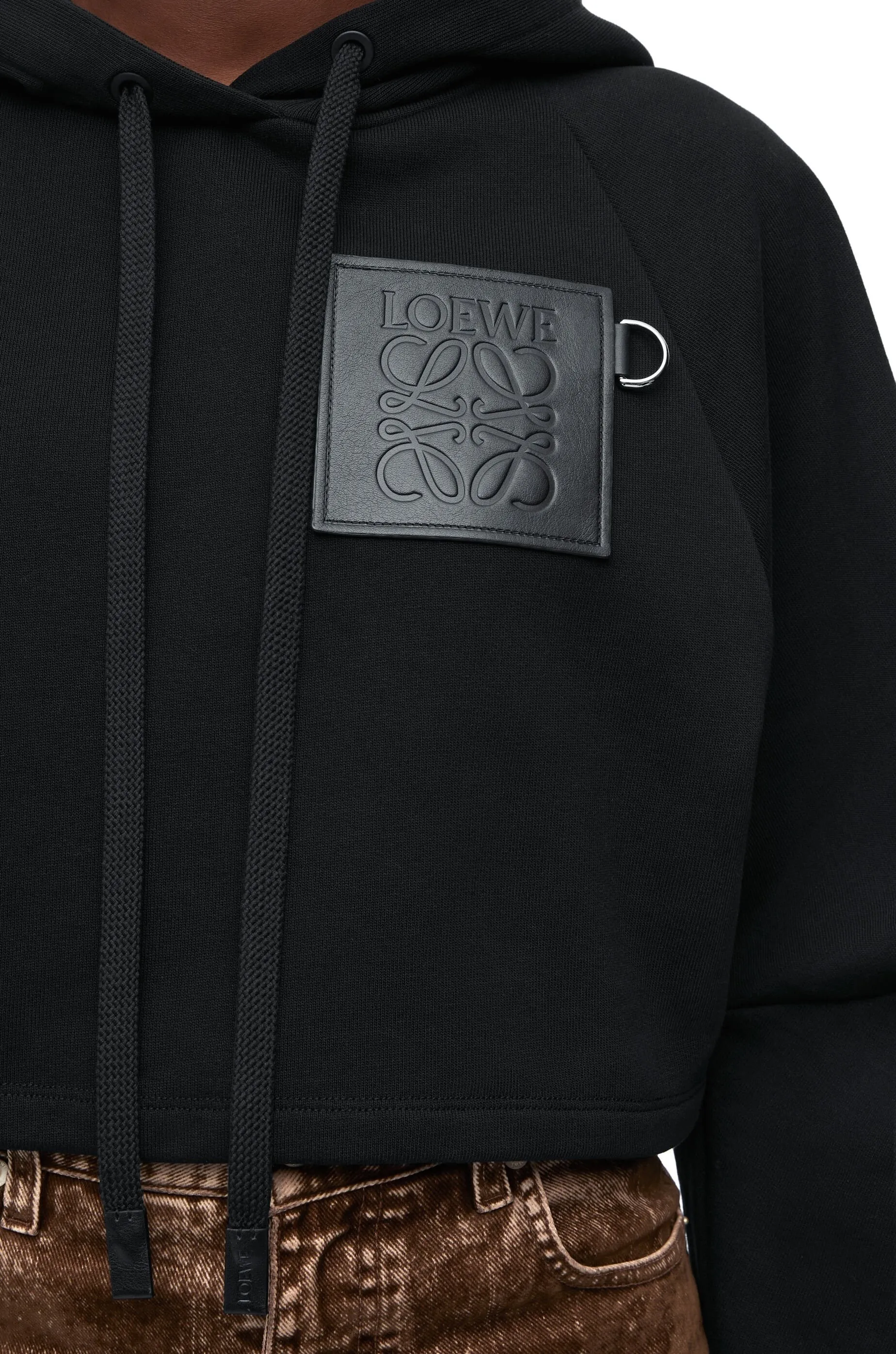 LOEWE  |Cropped hoodie in cotton